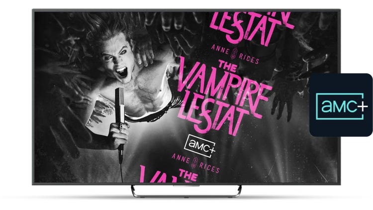 AMC with ADs showing The Vampire LeStat on TV