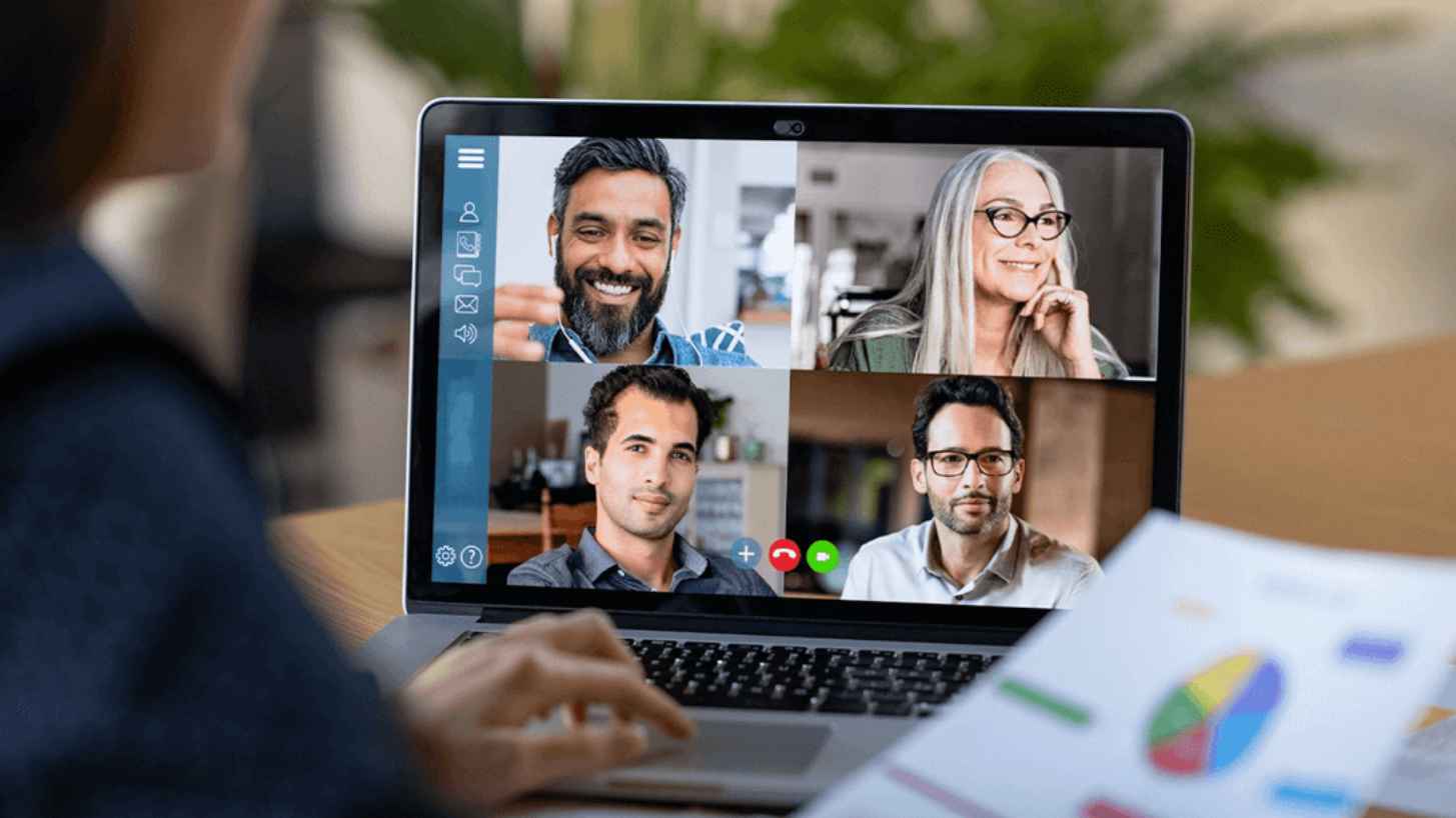 Video Chat on Laptop