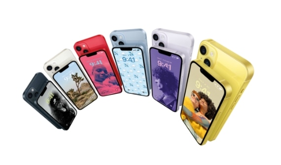 Six iPhone 14 and iPhone 14 Pro phones available at Spectrum Mobile.