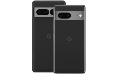 Google Pixel 7 Pro and Google Pixel 7 in black available at Spectrum Mobile