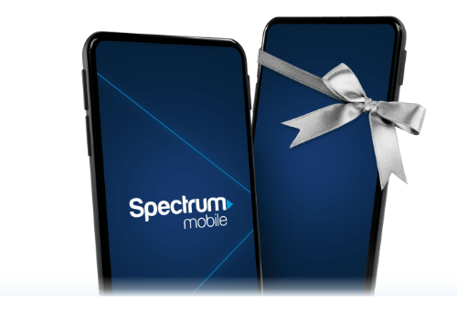 Two smart phones powered by Spectrum Mobile. Buy one line and get another FREE!