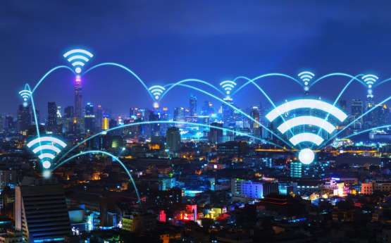 WiFi signal in a city