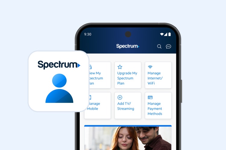 My Spectrum App screen on device and app icon