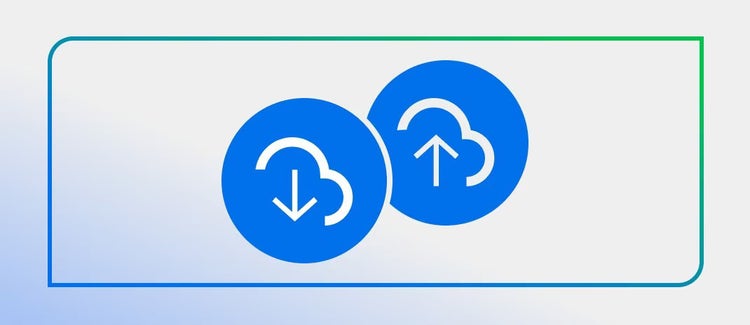 Upload and Download icons