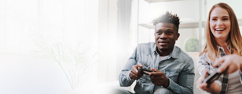 Two People Gaming
