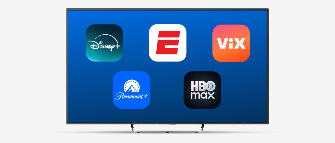 Popular streaming apps available with Spectrum TV packages