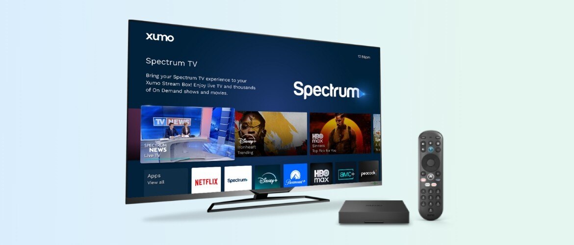 TV featuring shows and channels available with Spectrum TV and Xumo.