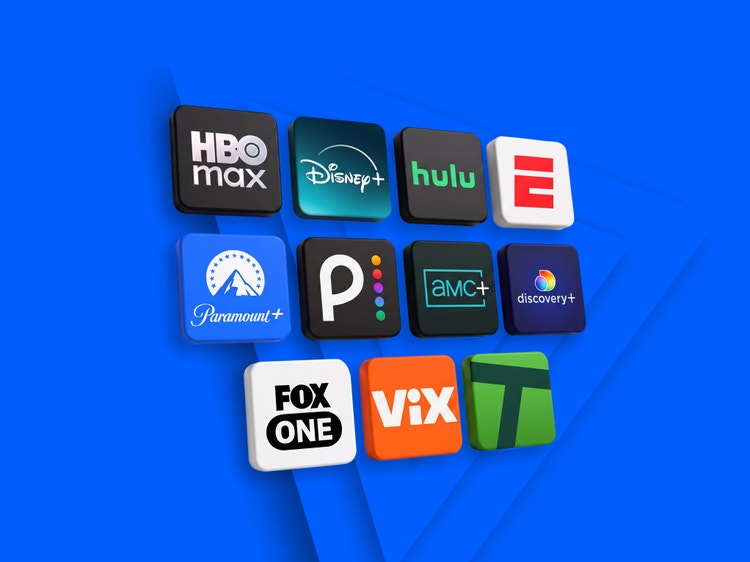 Top streaming apps graphic